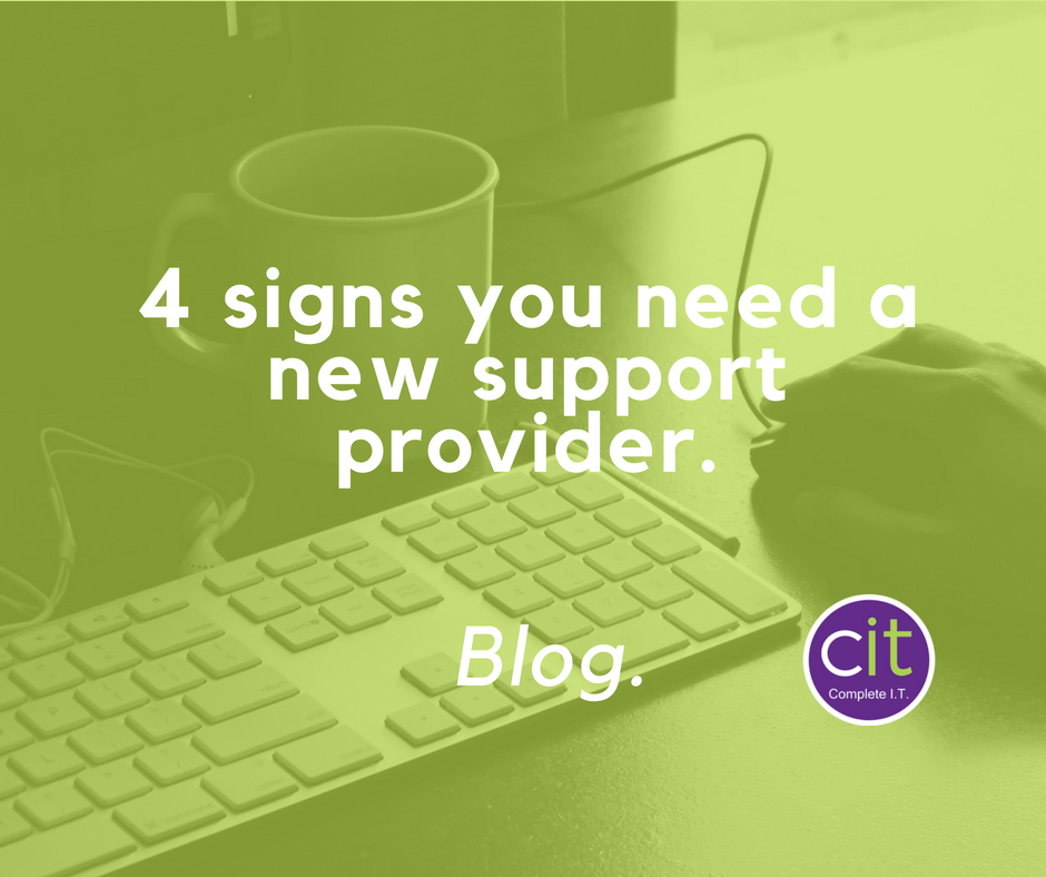 Signs you need a new provider